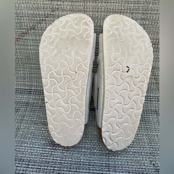 Birkenstock Arizona Vegan Slide Sandal Women’s Iridescent Light Rose 5.5 US/36EU - Picture 12 of 14